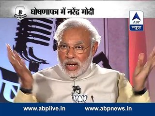 Narendra Modi in GhoshanaPatra on ABP News - Full Episode 22