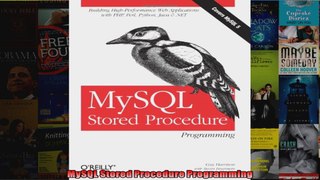 MySQL Stored Procedure Programming