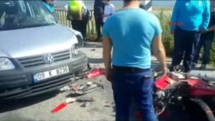 Söke Ehliyetsiz ve Kasksız Motosikletli Kazada Yaralandı