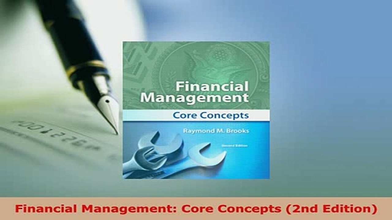 PDF  Financial Management Core Concepts 2nd Edition Download Online