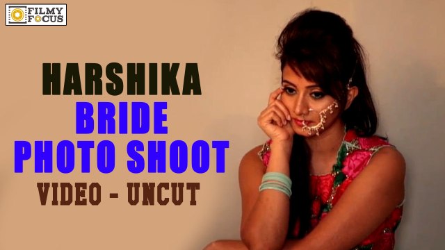 Harshika Poonacha Royal Bride Photo Shoot Video : Exclusive - Filmyfocus.com