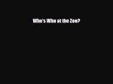 Read ‪Who's Who at the Zoo? Ebook Online