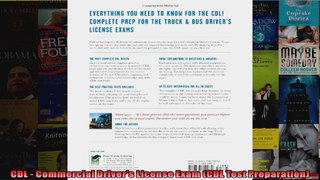 CDL  Commercial Drivers License Exam CDL Test Preparation