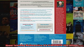 About Teaching Mathematics A K8 Resource 4th Edition
