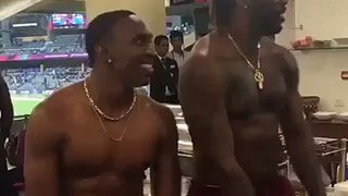 Dwayne Bravo And Chris Gayle Dance After West Indies beats India World Twenty20 2016 Semi Final