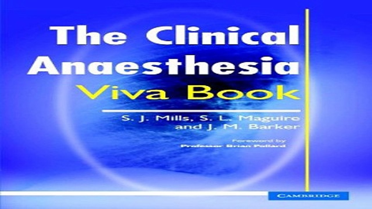 Download The Clinical Anaesthesia Viva Book