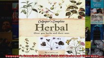 Read  Culpepers Complete Herbal Over 400 Herbs and Their Uses Full EBook Online Free