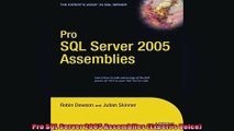 Pro SQL Server 2005 Assemblies Experts Voice