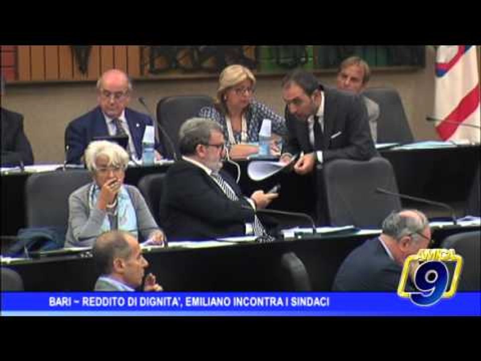 Bari | Reddito di dignità, Emiliano incontra i sindaci
