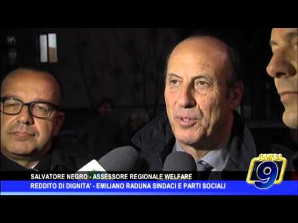 Reddito di dignità |  Emiliano raduna sindaci e parti sociali