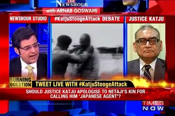 Netaji - Japanese Agent  Should Justice Katju   The News Hour Debate 3