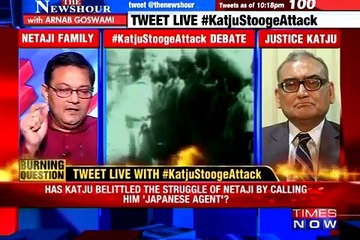 Netaji - Japanese Agent  Should Justice Katju   The News Hour Debate 9
