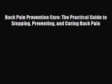 Read Back Pain Prevention Cure: The Practical Guide to Stopping Preventing and Curing Back