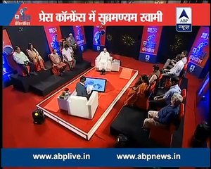 Dr Subramanian Swamy Press Conference with ABP News 25