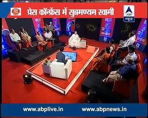 Dr Subramanian Swamy Press Conference with ABP News 14