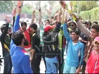 Young Cricketers Protesting