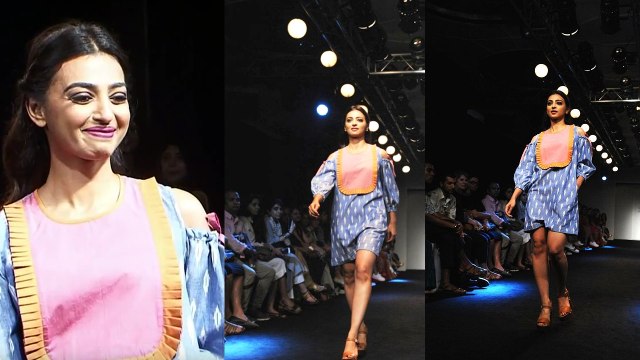 ‘Nervous' Ramp Walk 'Nervous' Radhika Apte makes fashion runway debut