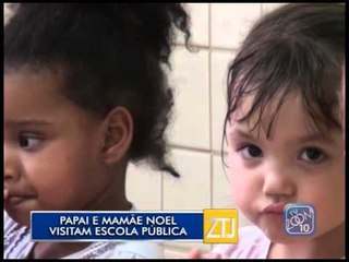 04-12-2015 - PAPAI E MAMÃE NOEL NA ESCOLA - ZOOM TV JORNAL
