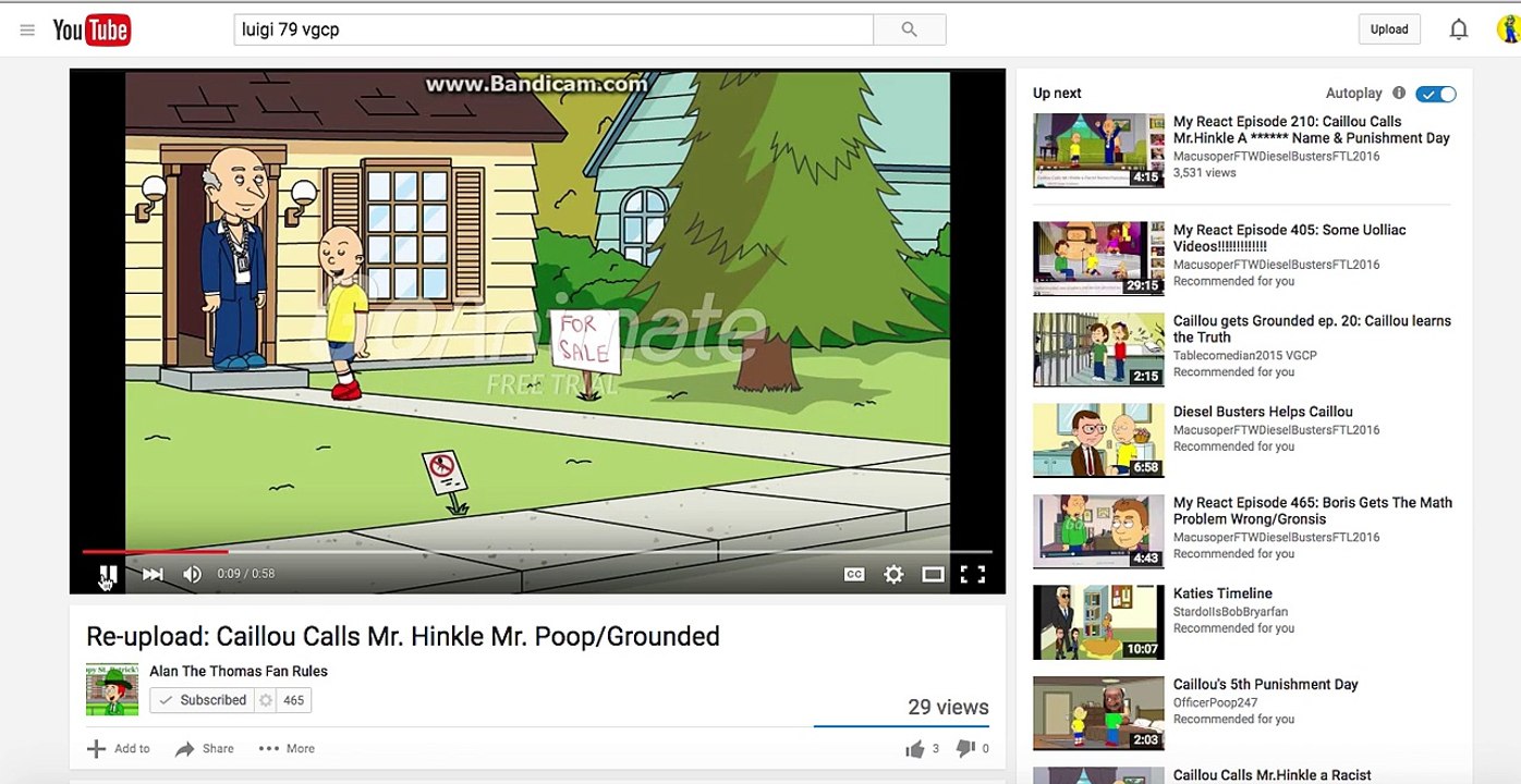 My React #63: Caillou calls Mr Hinkle Mr Poop/Grounded - video Dailymotion
