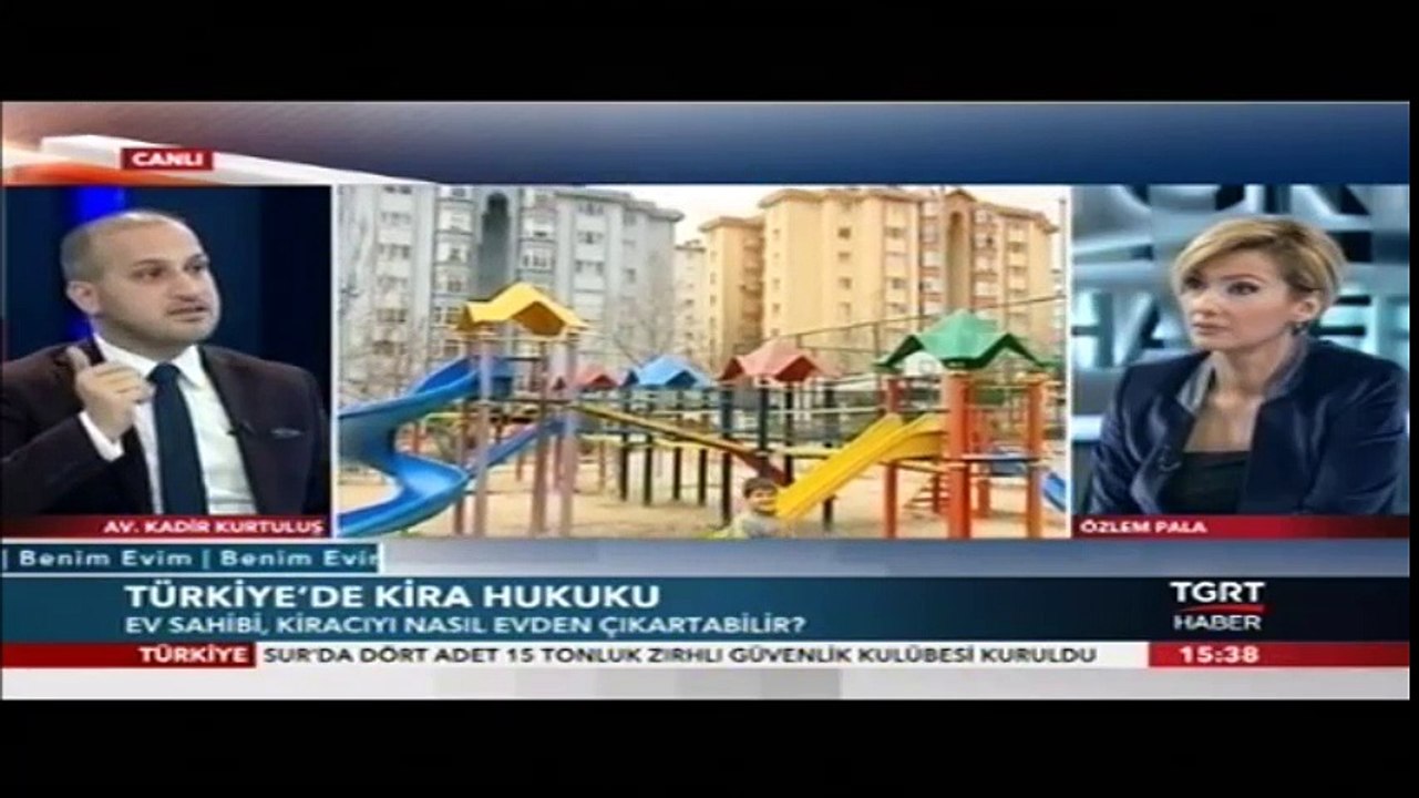 Av. Kadir Kurtuluş- Ev Sahiplerinin ve Kiracıların Hakları-TGRT Haber Benim Evim- 31.03.2016