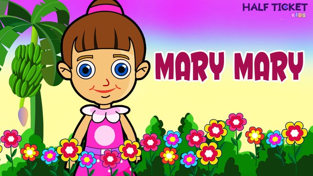 Mary Mary Quite Contrary | Nursery Rhymes Songs With Lyrics | Kids Songs