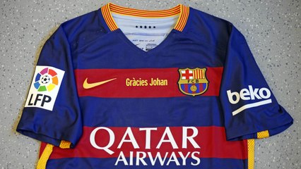 FC Barcelona's El Clásico jersey to commemorate Cruyff