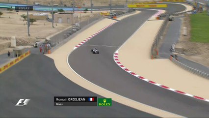 Grosjean bloque sa roue