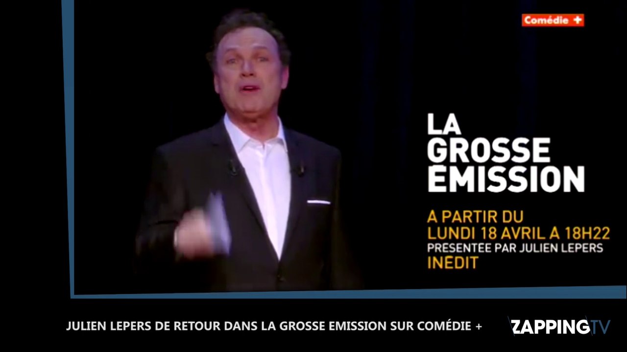 Julien Lepers déchaîné dans la bande-annonce de la Grosse Emission (Vidéo)