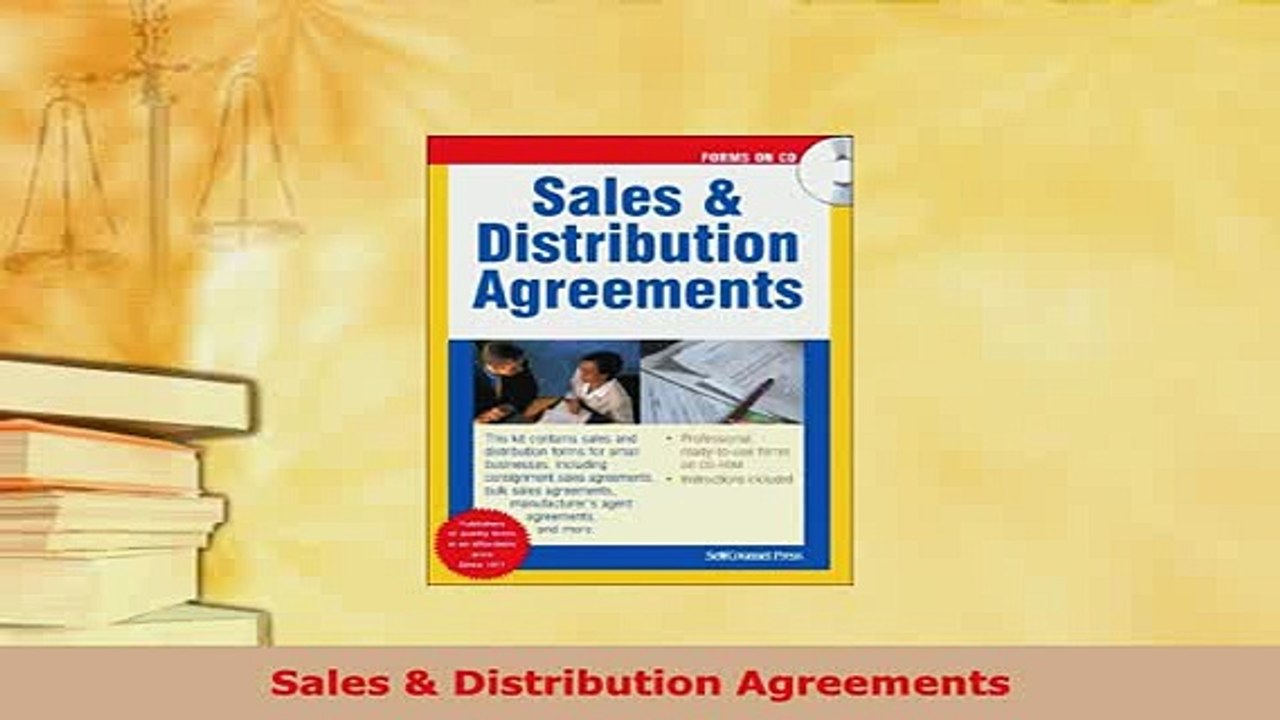 Download  Sales  Distribution Agreements Download Online