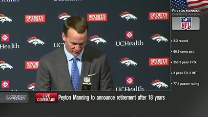 Peyton Manning Retirement Press Conference (Full)  NFL News 12