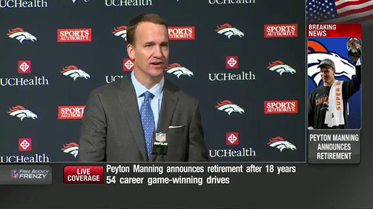 Peyton Manning Retirement Press Conference (Full)  NFL News 18