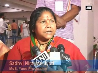 Sadhvi Niranjan condemns fatwa on 'Bharat Mata Ki Jai' slogan