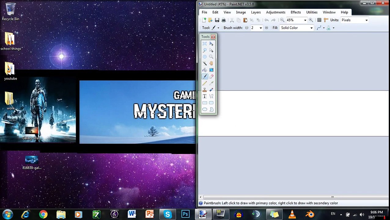 Mysterious wolf| Paint.net tutorial