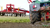 Ploughing and soil preparation in one pass with a Fendt 936 Vario with Kverneland 7 furrow LO 100