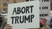 Women rally against Donald Trump after his abortion comments