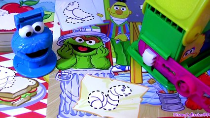Cookie Monster Play Doh Shape Molding Fun How to Mold A Car Play Dough Lightning McQueen D