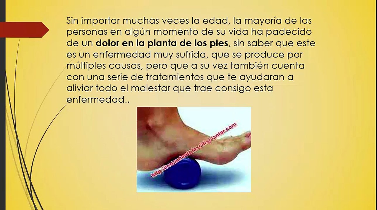 Tienes dolor en la planta de los Pies