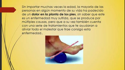 Tienes dolor en la planta de los Pies
