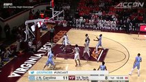 North Carolina vs. Virginia Tech Basketball Highlights (2015-16)