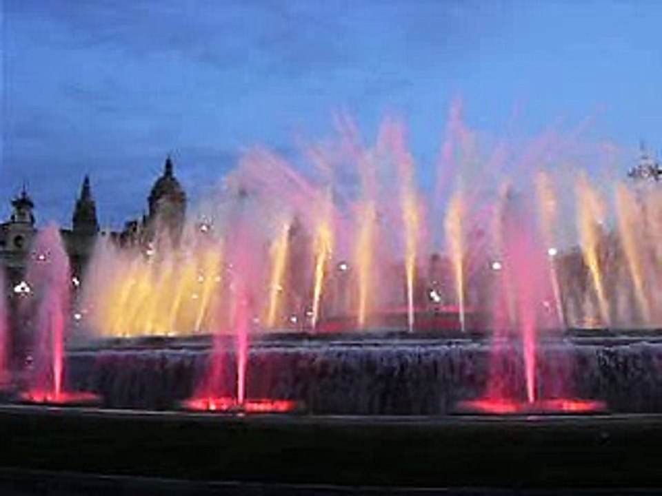 Spettacolo fontane a Barcellona