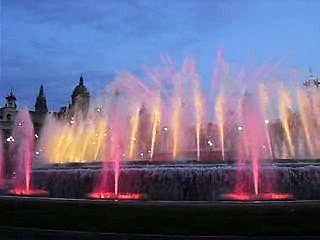 Spettacolo fontane a Barcellona