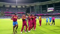 West indies celebrate reaching the #WT20 Final! -