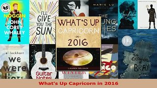 PDF  Whats Up Capricorn in 2016 Read Full Ebook