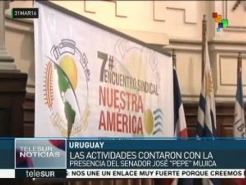 Uruguay: encuentro sindical inicia frente a la embajada de Brasil