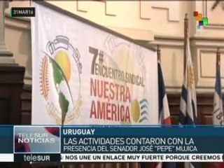 Uruguay: encuentro sindical inicia frente a la embajada de Brasil