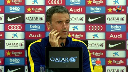 Luis Enrique: "No es un partido de tridentes, sino de equipos”