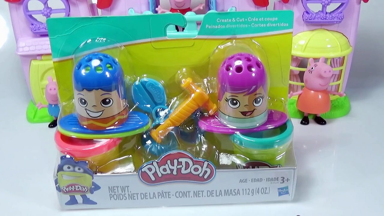 Playdoh Peppa Pig Español Português Play Doh Wedding make hair!! Peppa Pig english episo