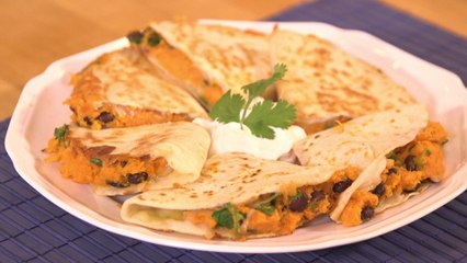 Hearty Sweet Potato & Chipotle Quesadillas