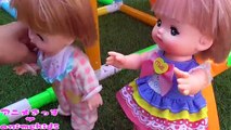 メルちゃん おもちゃ ブランコ 乗ったよ♡ 公園 animekids アニメきっず animation BabyDoll Mellchan Toy Swing
