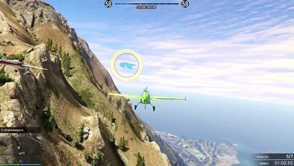 GTA 5 PC - CORRIDA COM AVIÃO DE MANOBRA